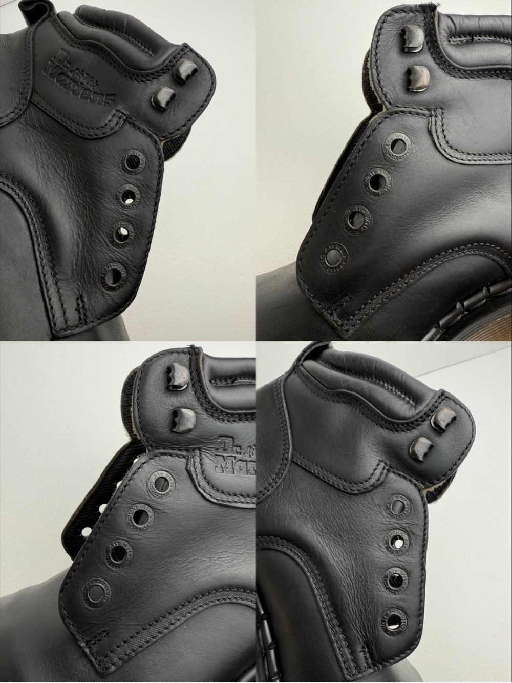 Dr. Martens Boots Vintage England Envy Black Greasy Leather MIE Platforms UK 6 - Picture 16 of 16